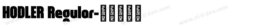 HODLER Regular字体转换